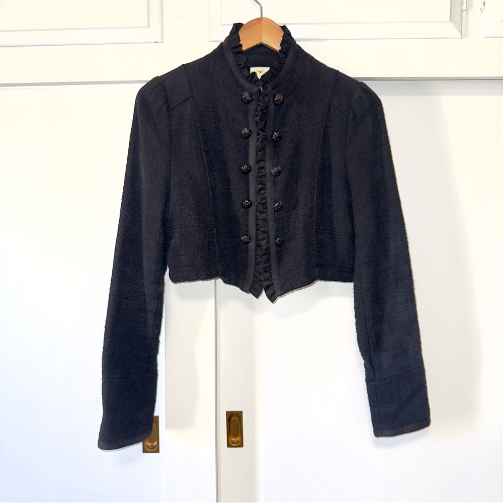 Beaubois Black Ruffled Jacket - super cool!